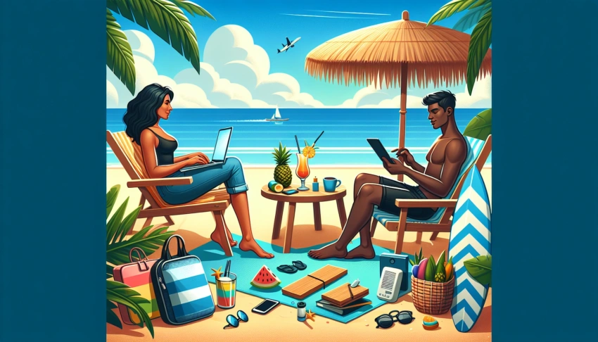 Combining Work and Leisure: Tips for a Productive Beachside ‘Workation’ Combining Work and Leisure: Tips for a Productive Beachside ‘Workation’